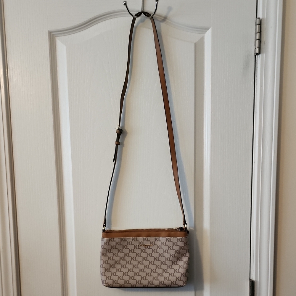 KARL LAGERFELD BROWN CROSSBODY BAG
